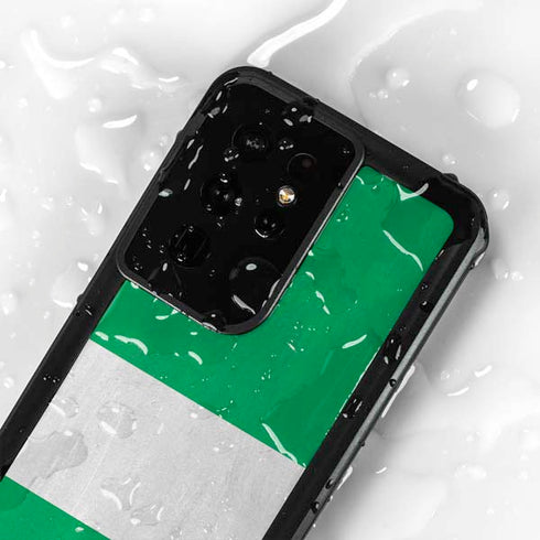 Nigeria Flag Distressed Galaxy S24 Ultra Waterproof Case
